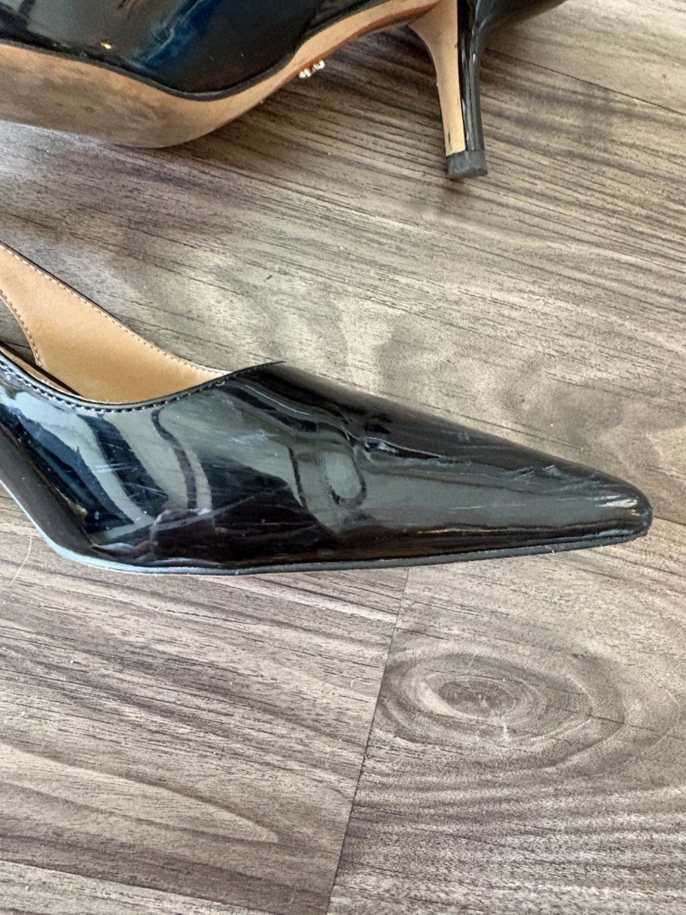 Sam Edelman Hazel Slingback Pump Black size 8.5 3-3/4" stiletto heel - Picture 8 of 9